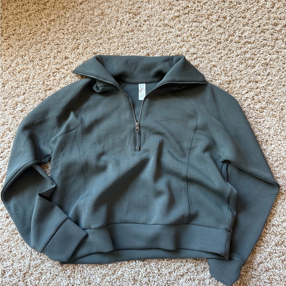 SPANX women’s Charcoal Zip-Up Sweater